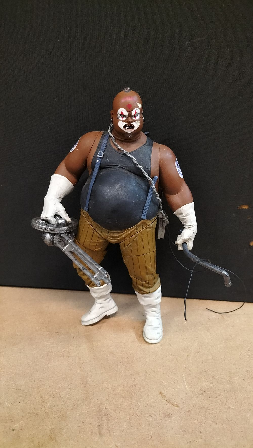 Lot 189: A Custom Painted Composite Joker Clown Action Figure
