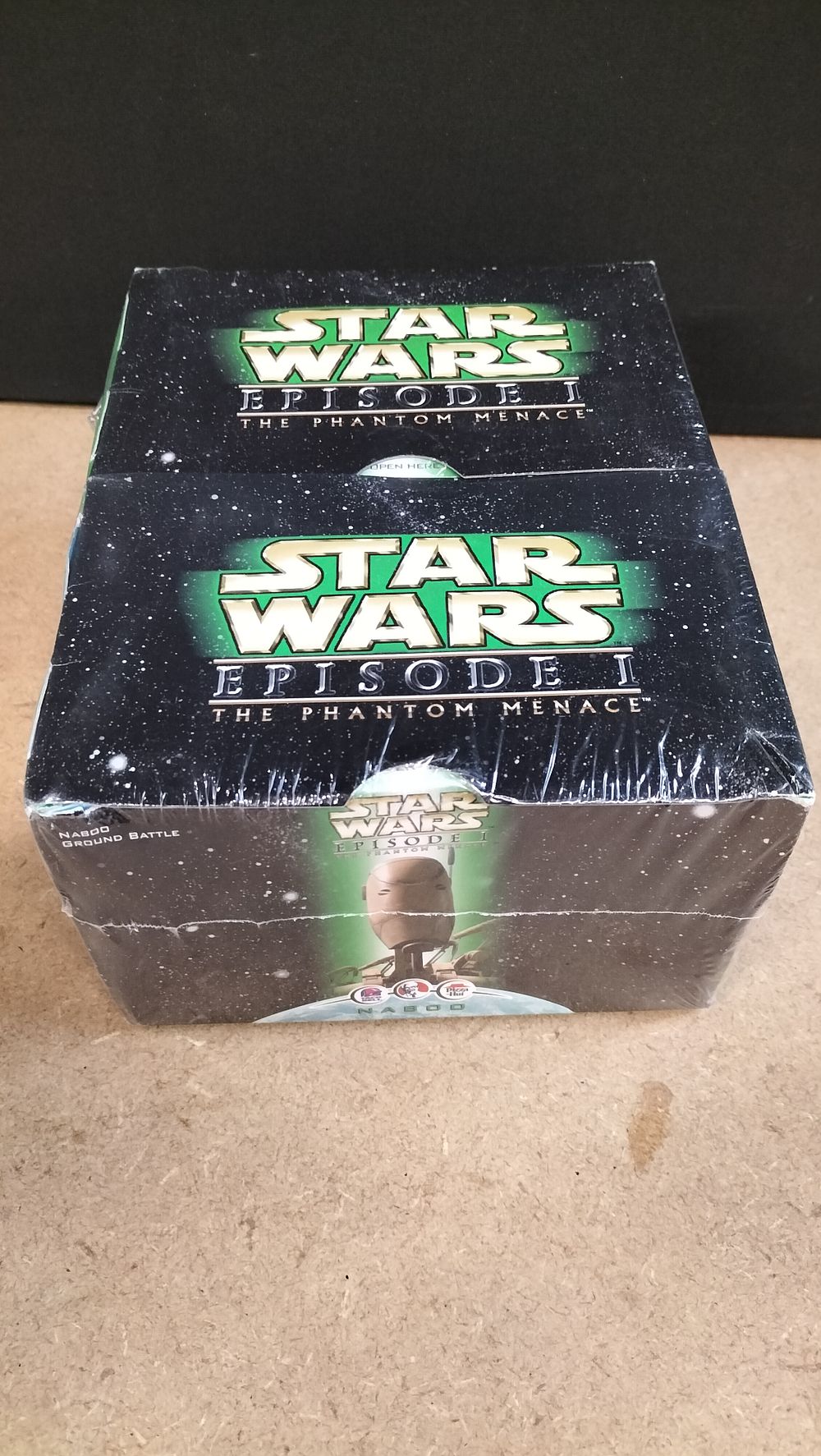 Lot 195: A Pair of Star Wars Episode I Naboo Ground Battle Sealed Promotional Boxes