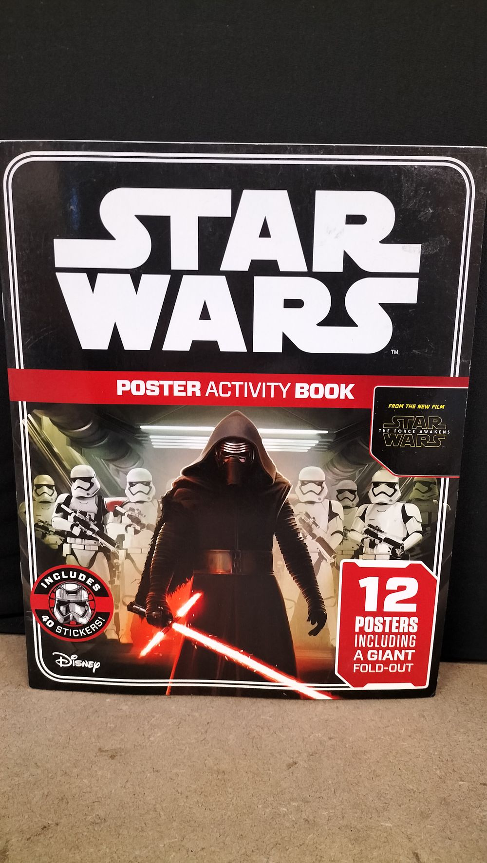 Lot 215: Star Wars The Force Awakens Disney Poster Activity Book