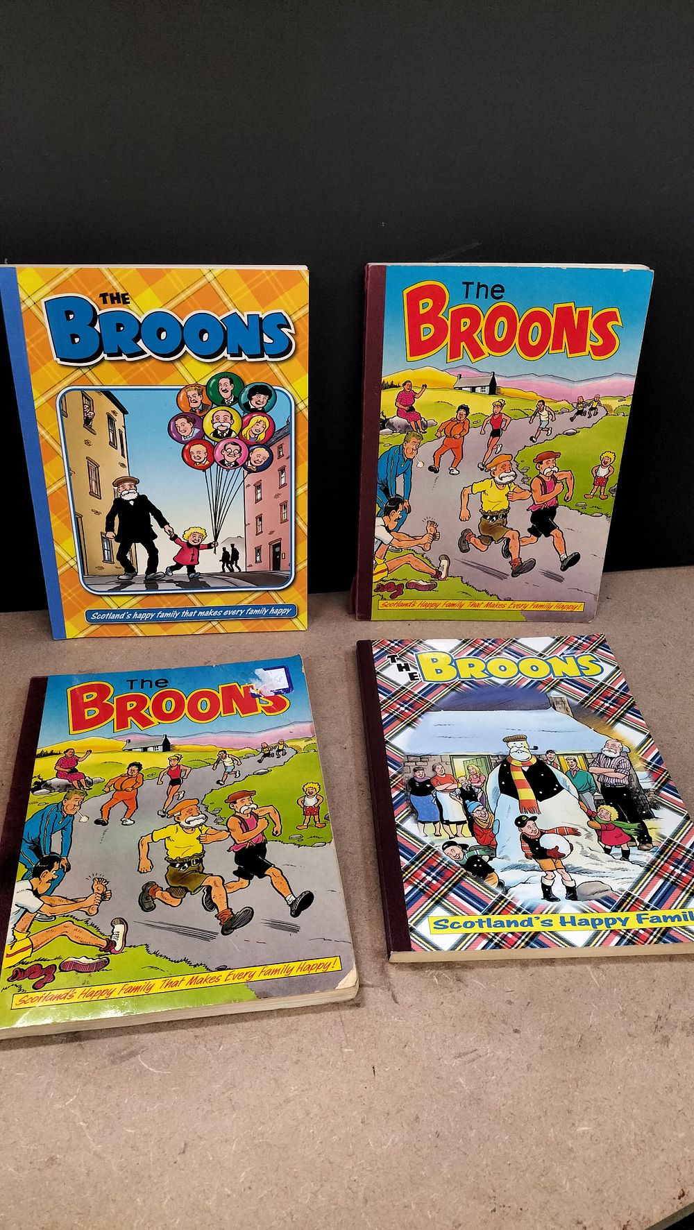 Lot 231: A Collection of 4 D.C. Thomson and Co. Ltd. The Broons Hardback Annuals