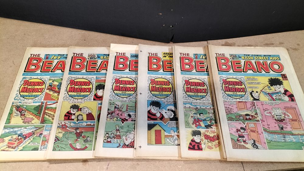 Lot 234: A Collection of 21 Vintage D. C. Thomson The Beano Comic Books 1987