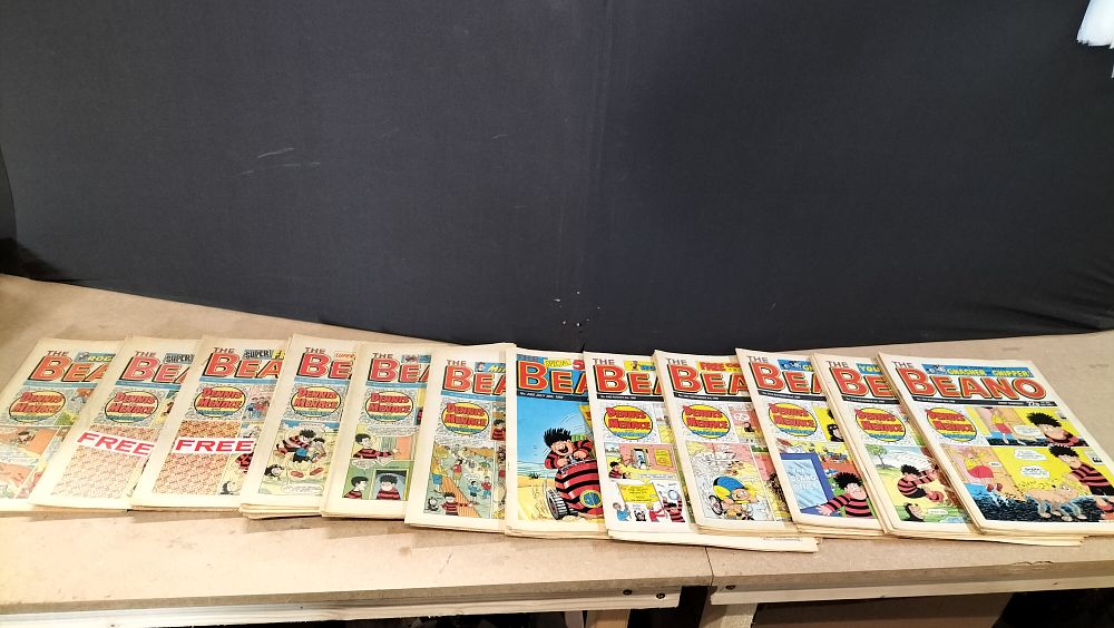 Lot 235: A Collection of 62 The Beano D.C. Thomson and Co. Ltd. Comics 1988