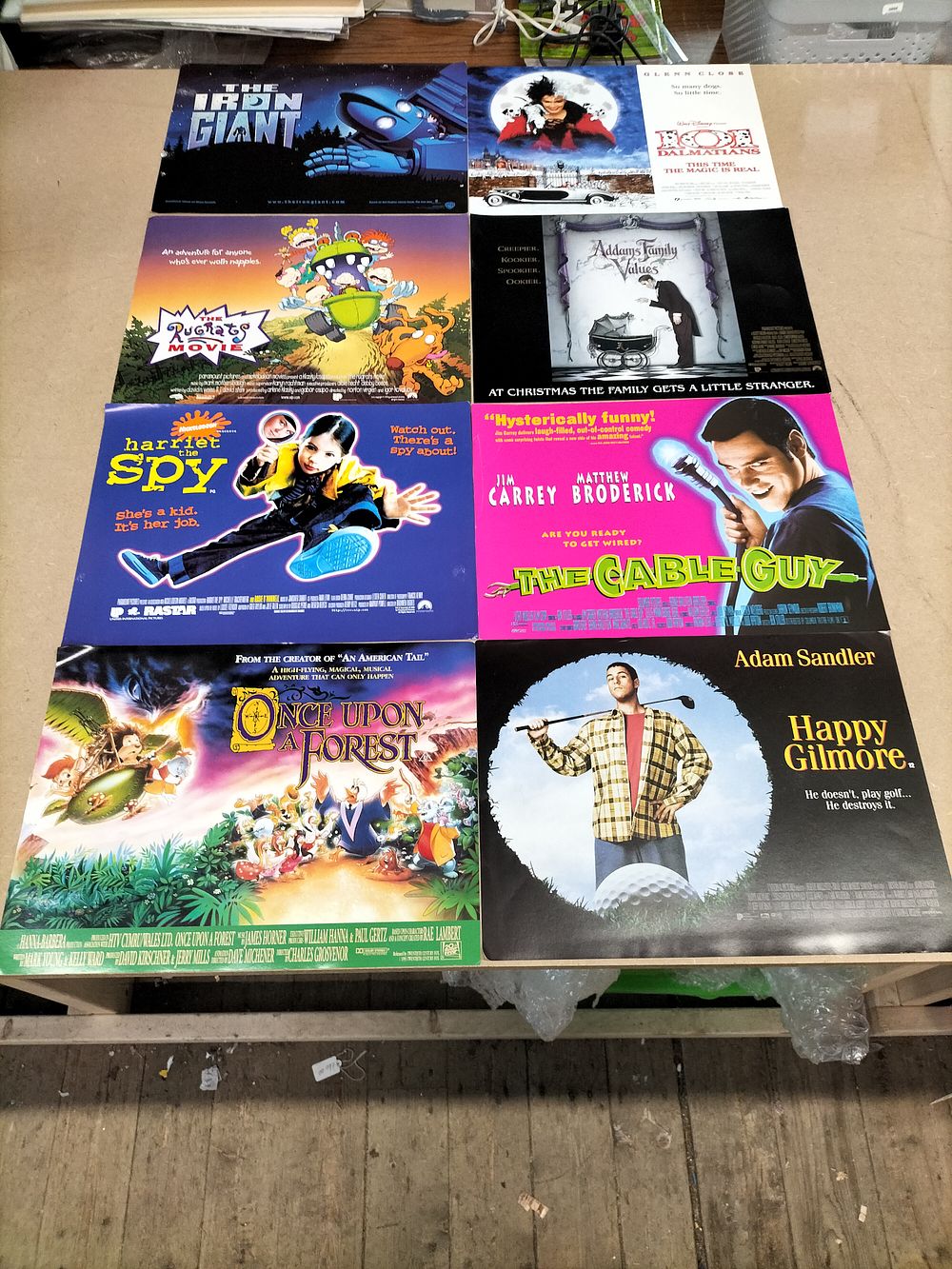 Lot 249: A Collection of Eight 1990s Quad Cinema Posters for the UK Market