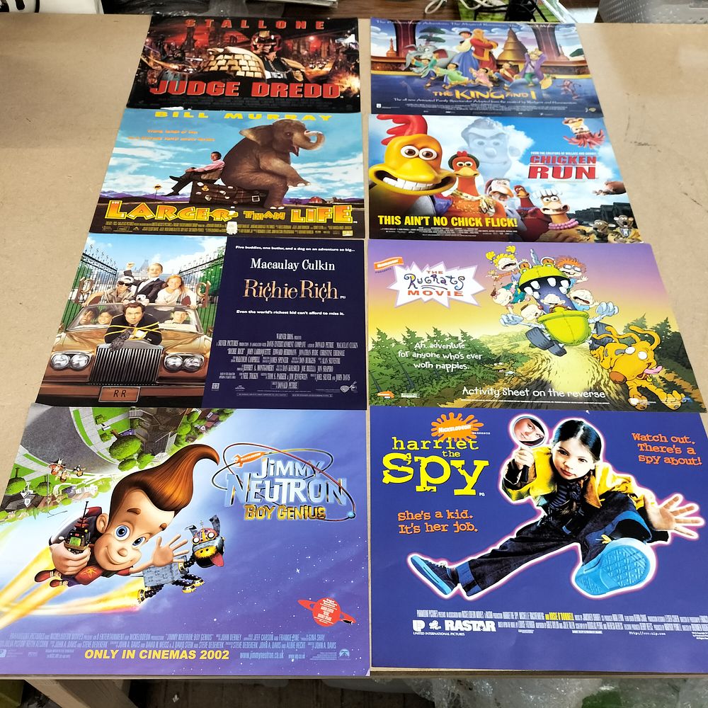 Lot 266: A Collection of 8 Cinema Promotional Posters and Activity Sheets