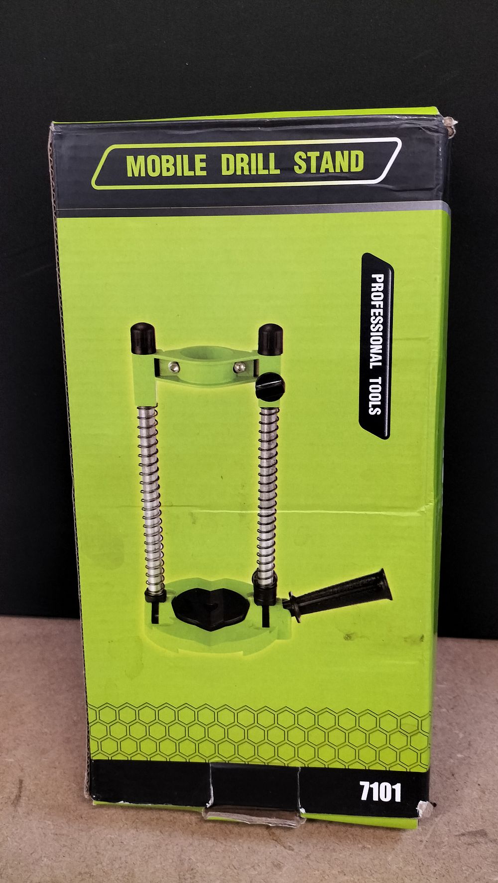 Lot 290: A Metal and Plastic Mobile Drill Stand, 7101