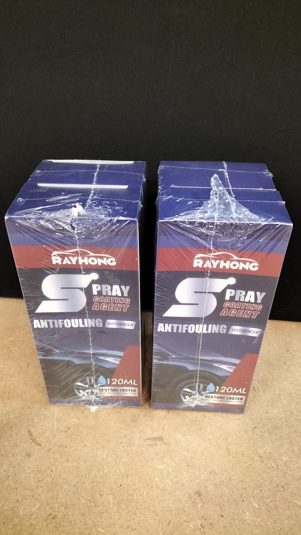 Lot 291: 2 x 2 Packs of Rayhong S Spray Coating Agent Antifouling Waterproof Bottles, 120ml