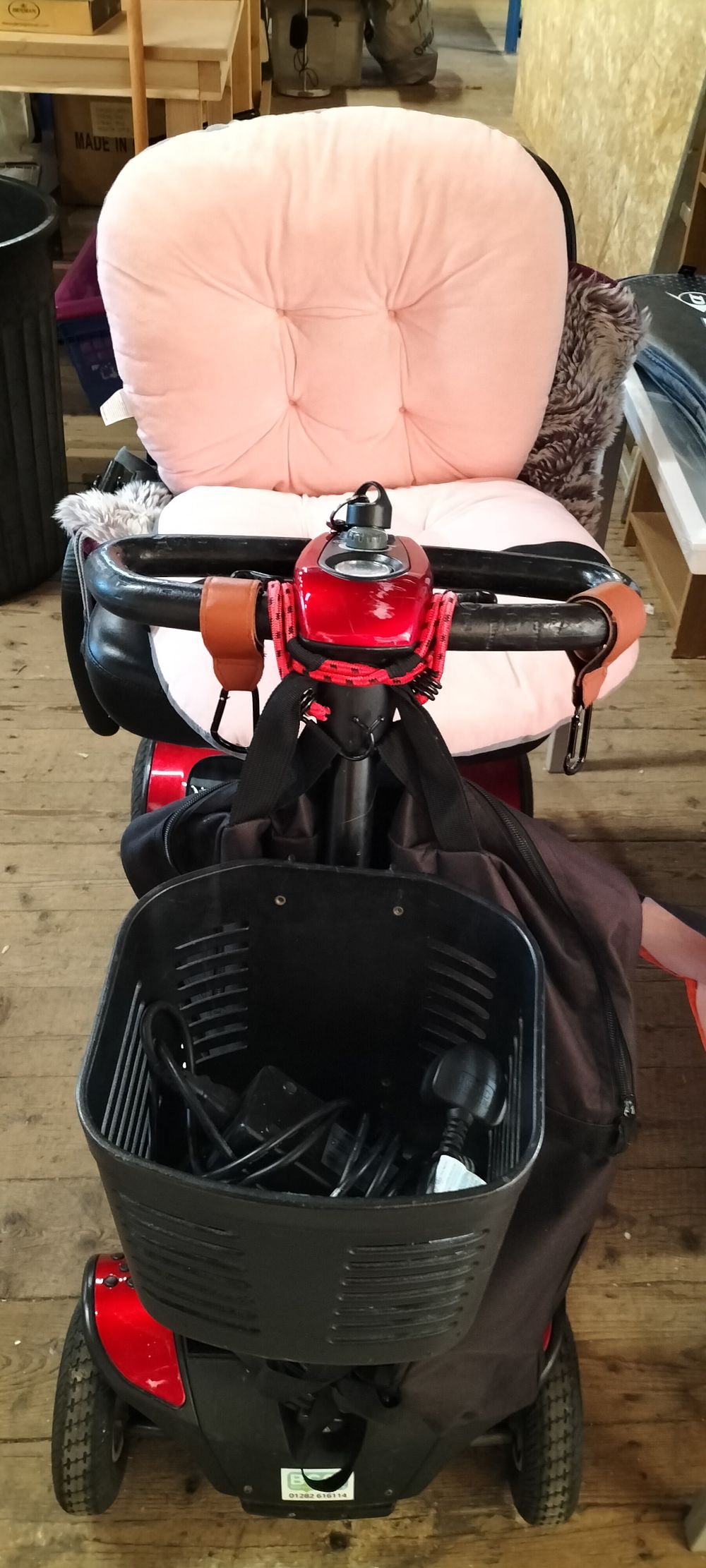 Lot 301: A Pride Mobility Products Go-Go Elite Traveller Plus Electric Mobility Scooter. With Brand New Cover