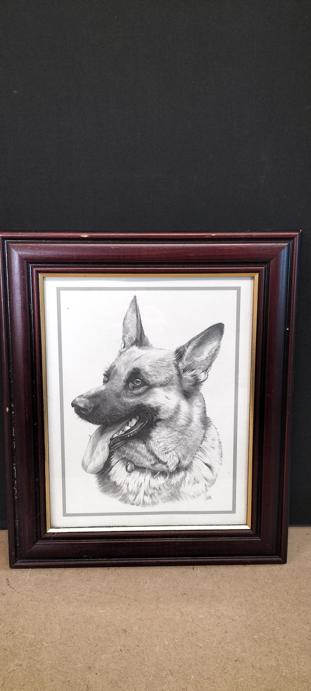 Lot 340: Vicki German Shepherd Framed Print
