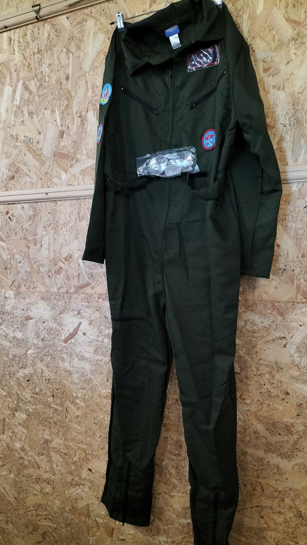 Lot 376: A Smiffys Top Gun Maverick Polyester Flight Suit Costume XL