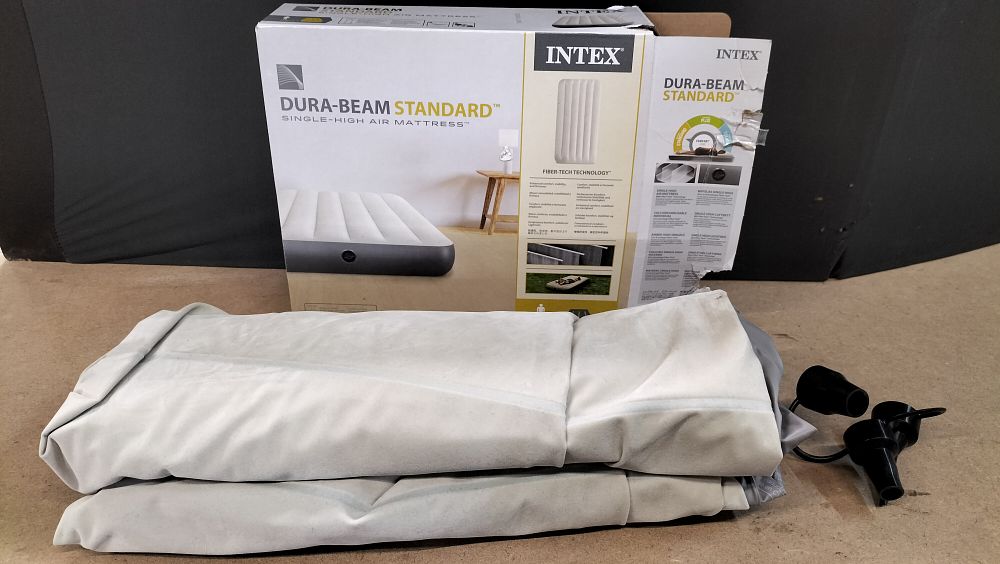 Lot 380: An Intex Dura-Beam Standard Single-High Air Mattress
