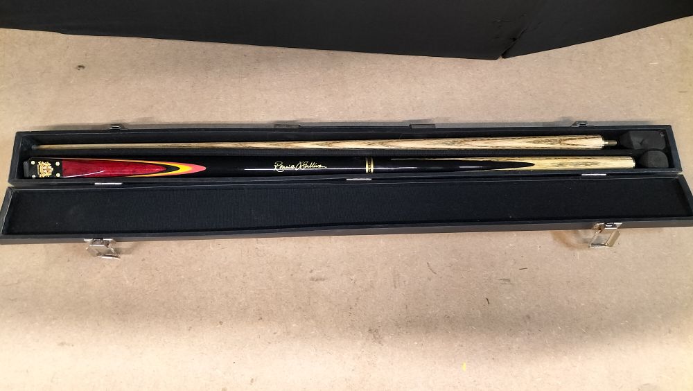 Lot 35: A Two-Piece BCE Custom Cues Heritage Collection Ronnie O'Sullivan Snooker Cue and Case