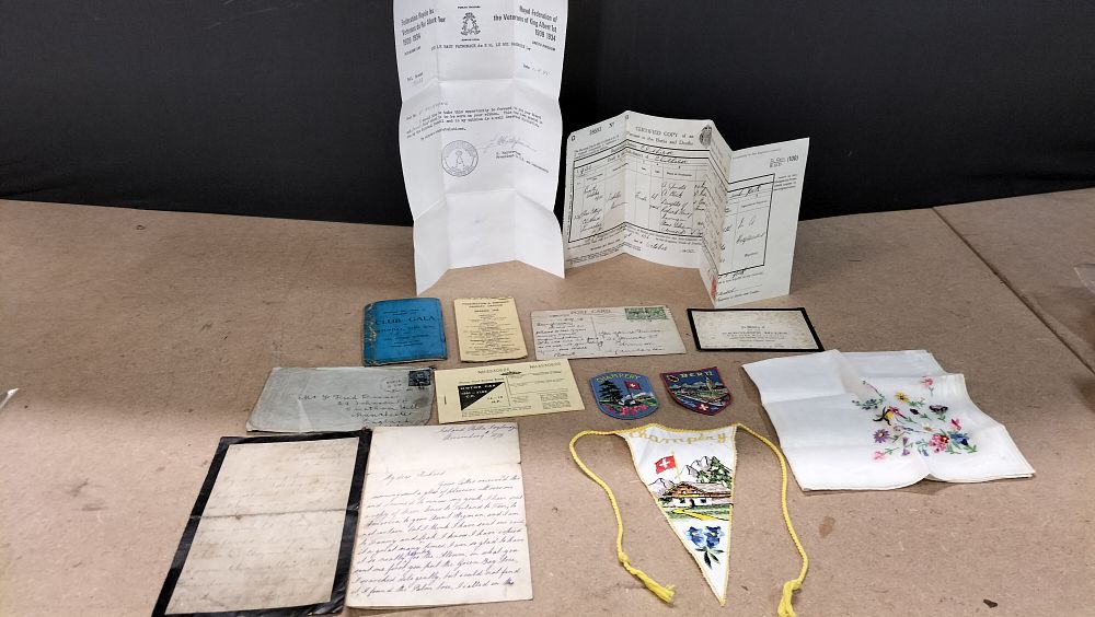 Lot 42: An Assortment of Historical Manchester and Lancashire Ephemera and Swiss Textiles