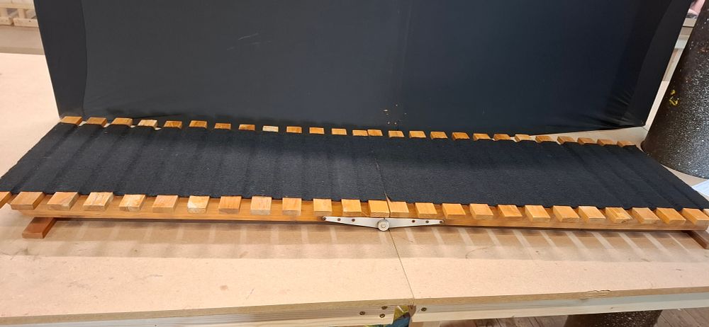 Lot 33: A Folding Wooden and Felt Pet Access Ramp
