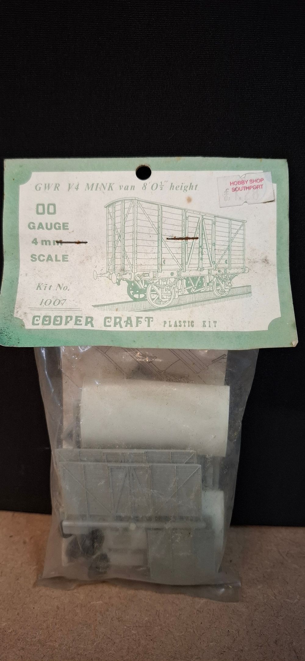 Lot 65: Cooper Craft Plastic Kit G.W.R. V4 Mink Van 8ft 0 1/2" Height, Kit No. 1007