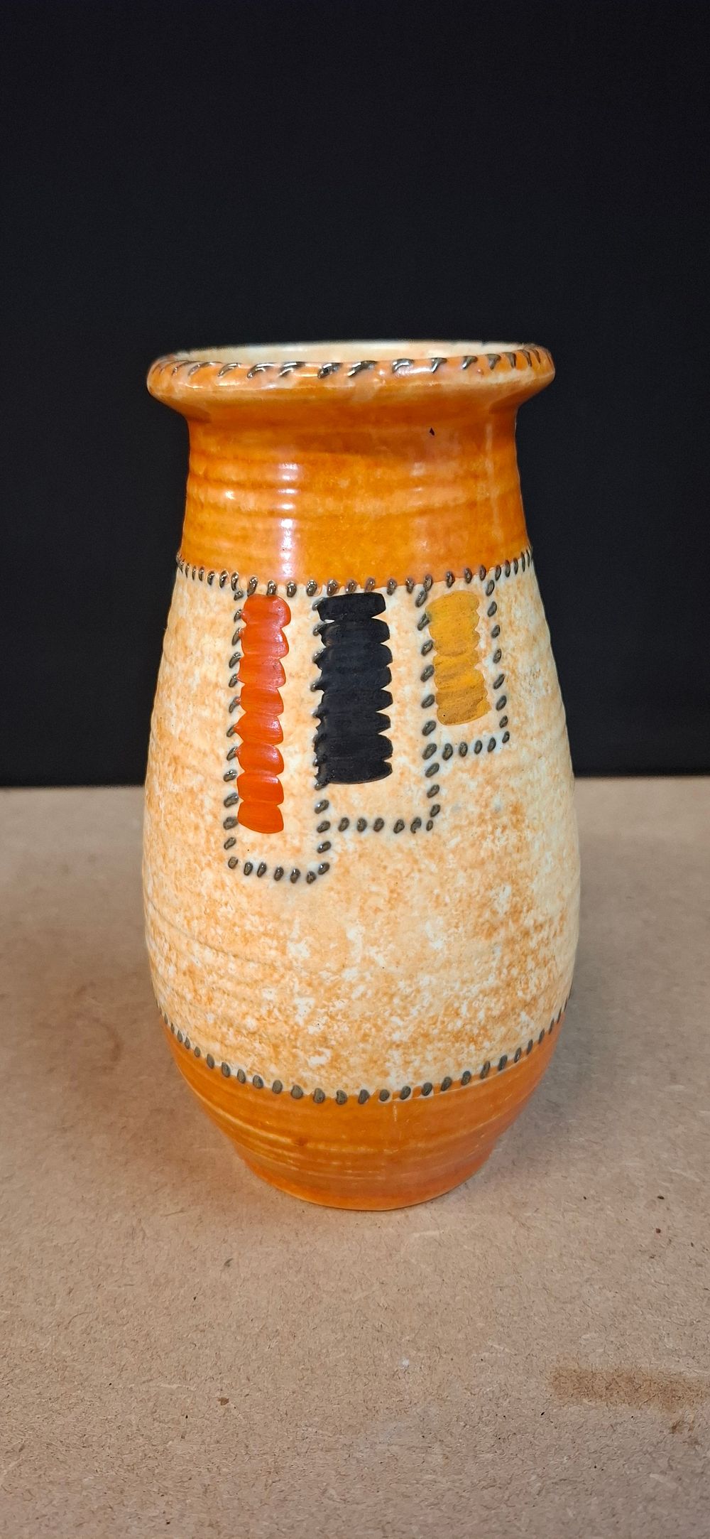 Lot 94: Crown Drexel Art Deco Style Earthenware Vase, SLL26