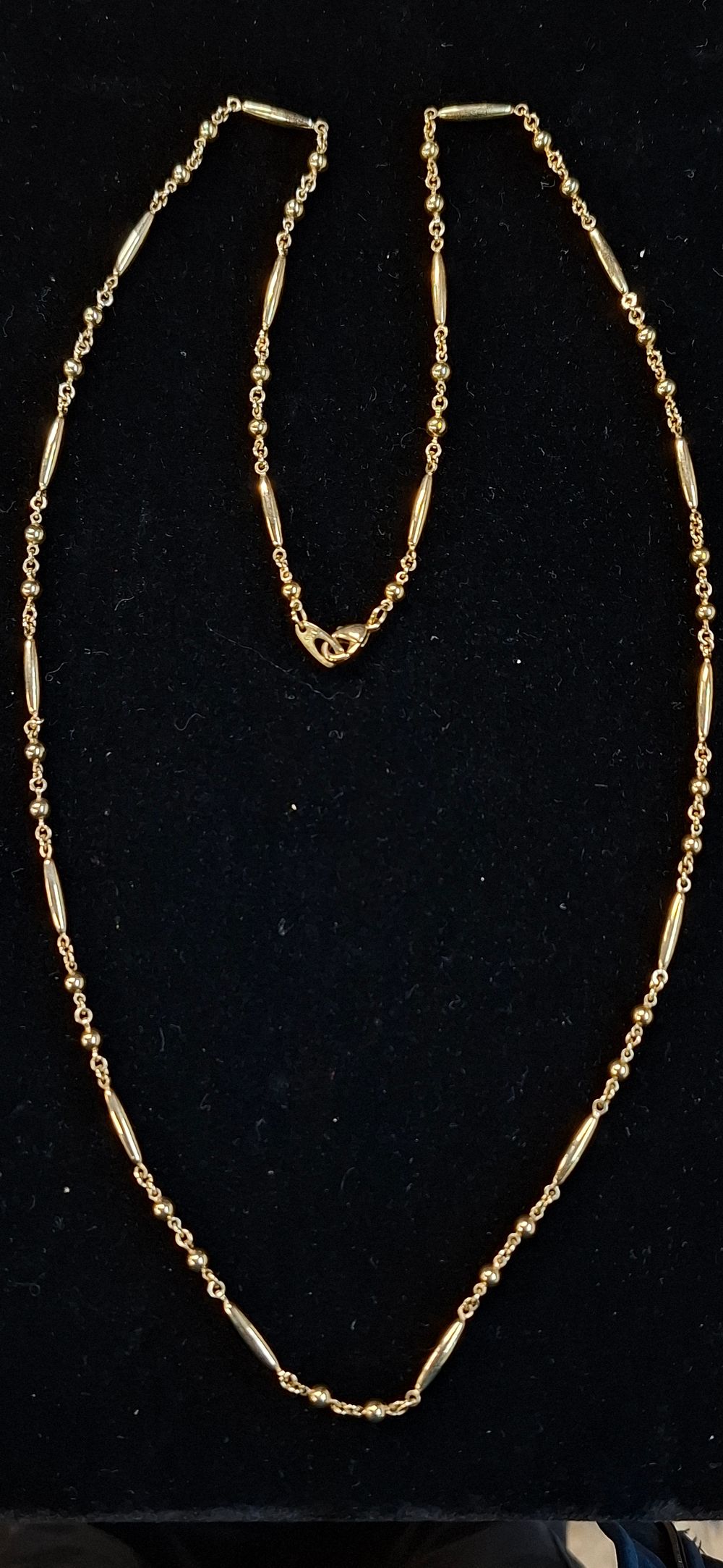 Lot 104: Gold Toned Marks & Spencer Bead and Bar Link Necklace