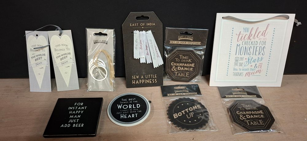 Lot 134: A Collection of East of India Giftware and Decorative Homewares