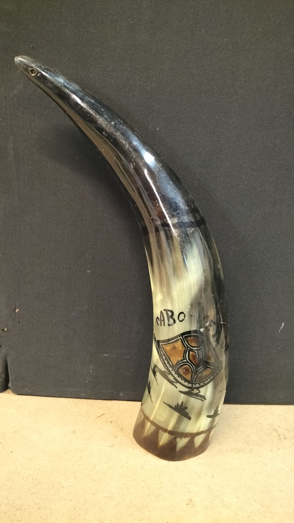 Lot 302: A Polished Cabo Verde Bovine Horn Souvenir