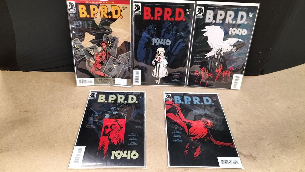 Lot 336: A Collection of 5 Dark Horse Comics B.P.R.D. Issues
