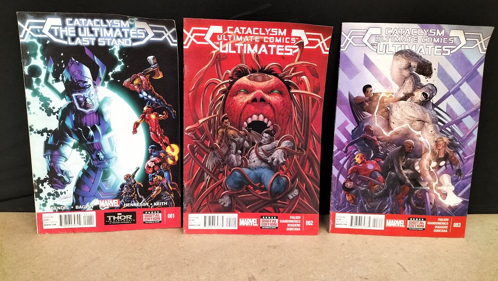 Lot 338: 3 Marvel Cataclysm Ultimate Comics The Ultimates Issues 001 002 and 003