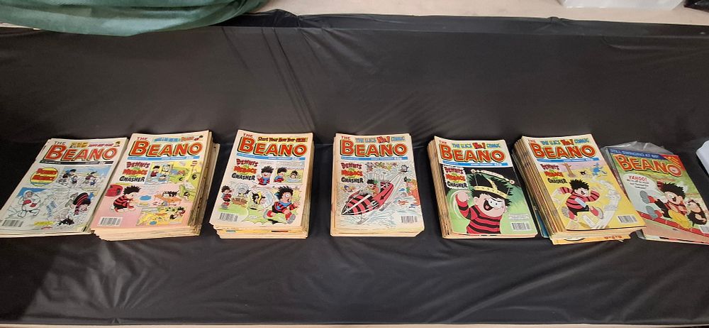 Lot 378: A Collection of D.C. Thomson The Beano Comic Magazines. Years 1992,94,95,96,97,98