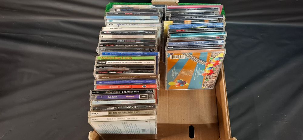 Lot 160: A Collection of Approximately 38 Compact Discs including Russell Watson, Cliff Richard and Hank Marvin