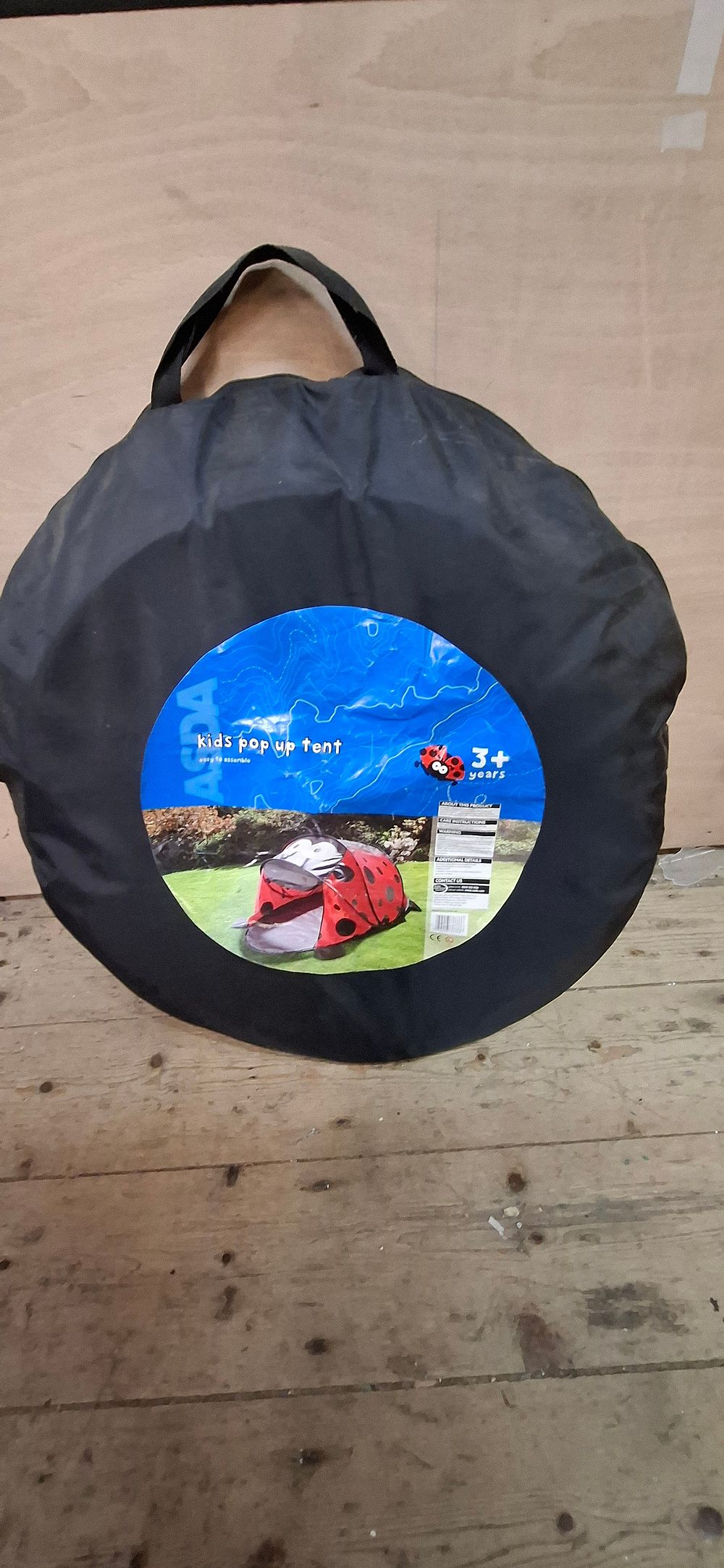 Lot 207: ASDA Ladybird Design Kids Pop Up Tent