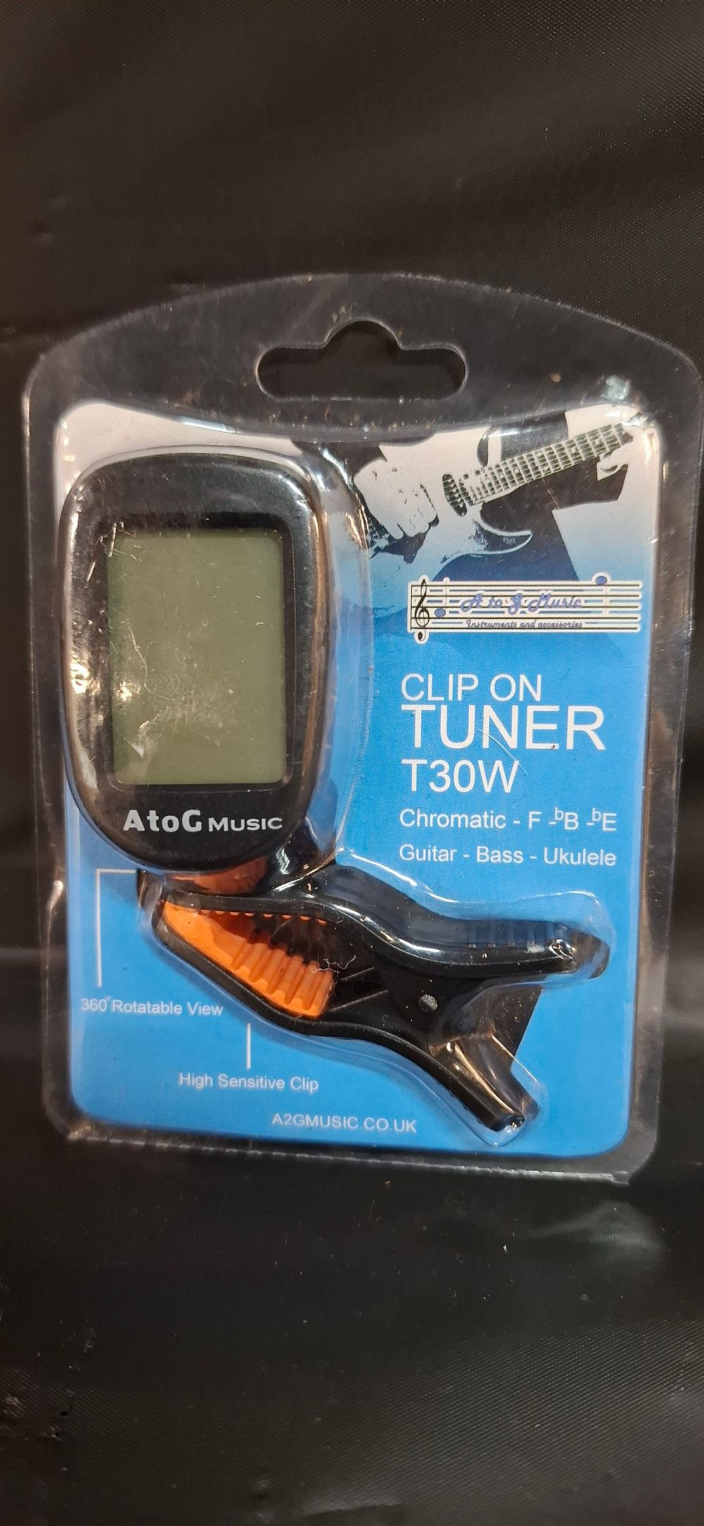 Lot 228: AtoG Music T30W Clip On Tuner