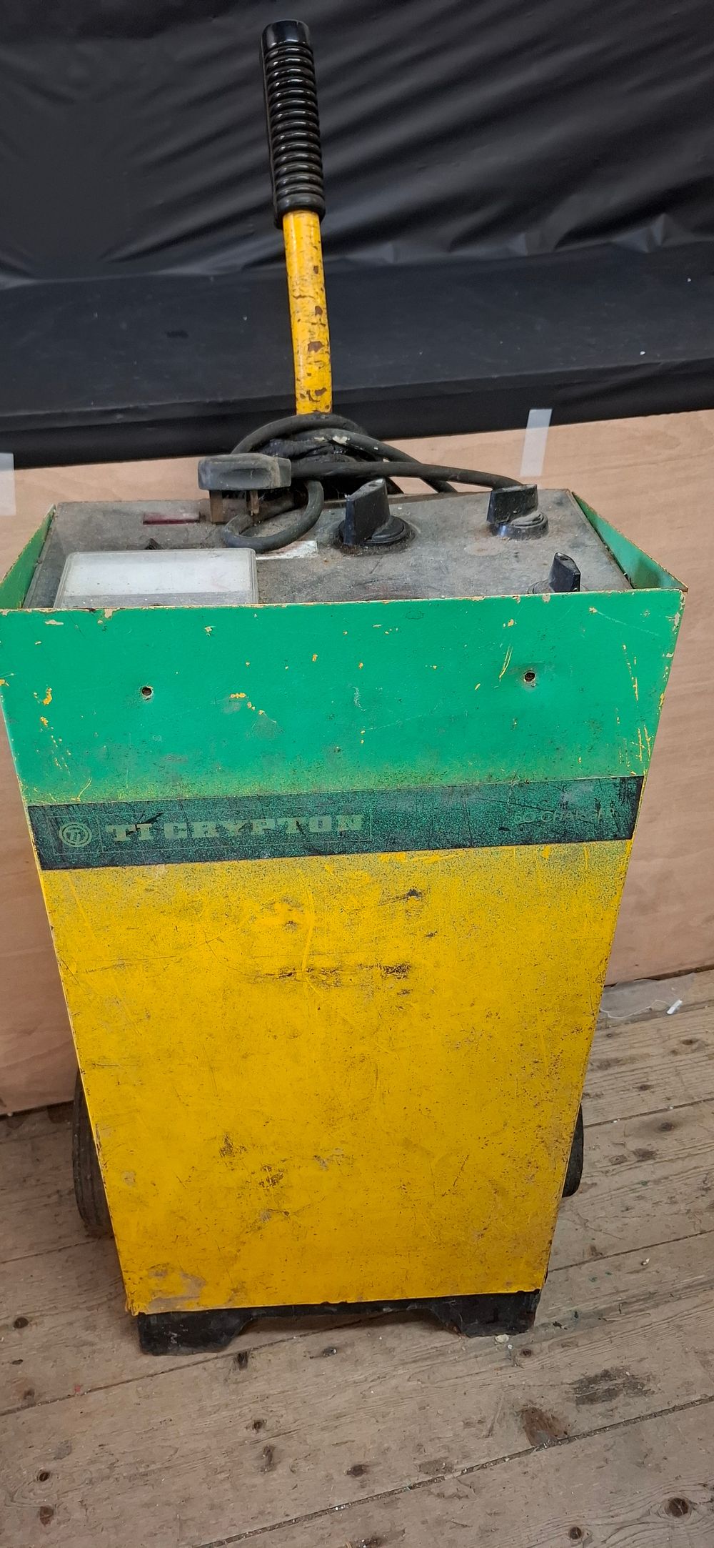 Lot 232: A TI CRYPTON Industrial Wheeled Battery Charger and Starter