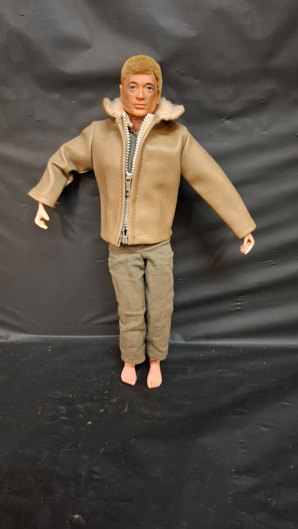 Lot 295: Palitoy Action Man Figurine in Flight Jacket and Trousers