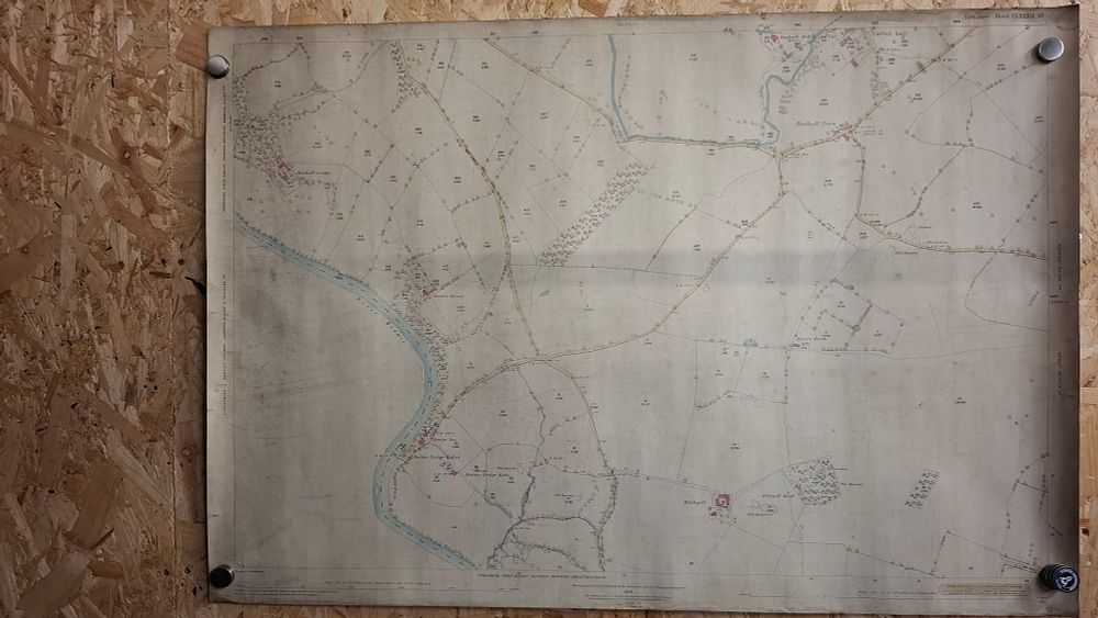 Lot 400: 1886 Ordnance Survey Yorkshire Sheet CLXXXII.13 Zincographed Plan