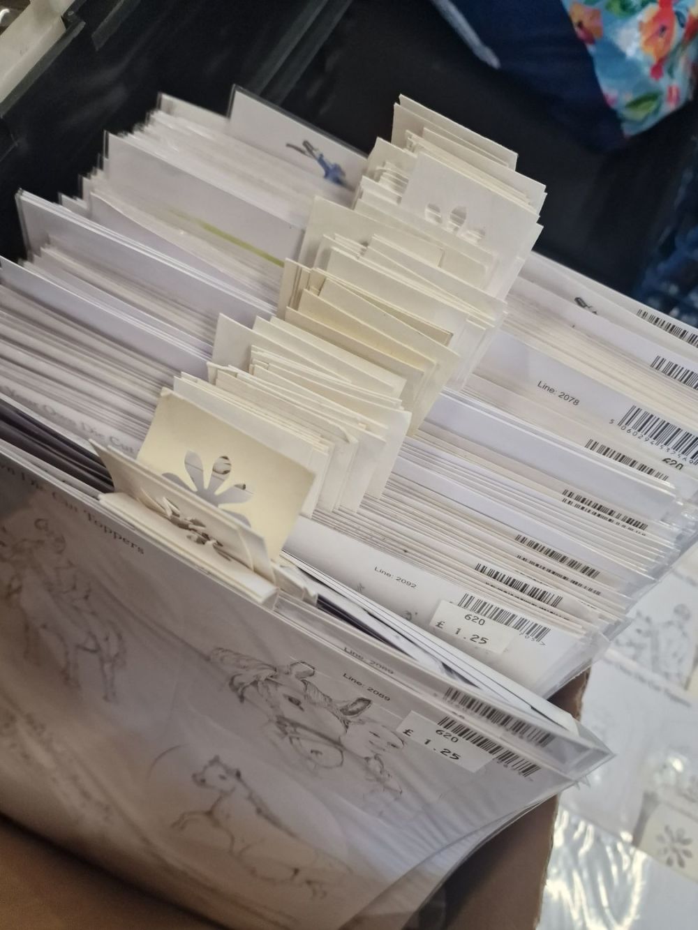 Lot 161: Over 130 Colour your own die cut toppers...