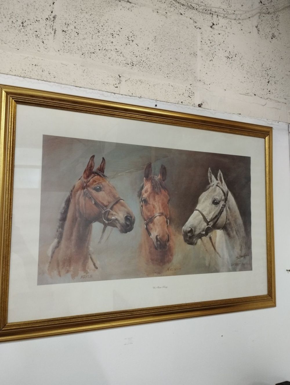 Lot 191: Framed Print of We Three Kings Famous Racehorses...