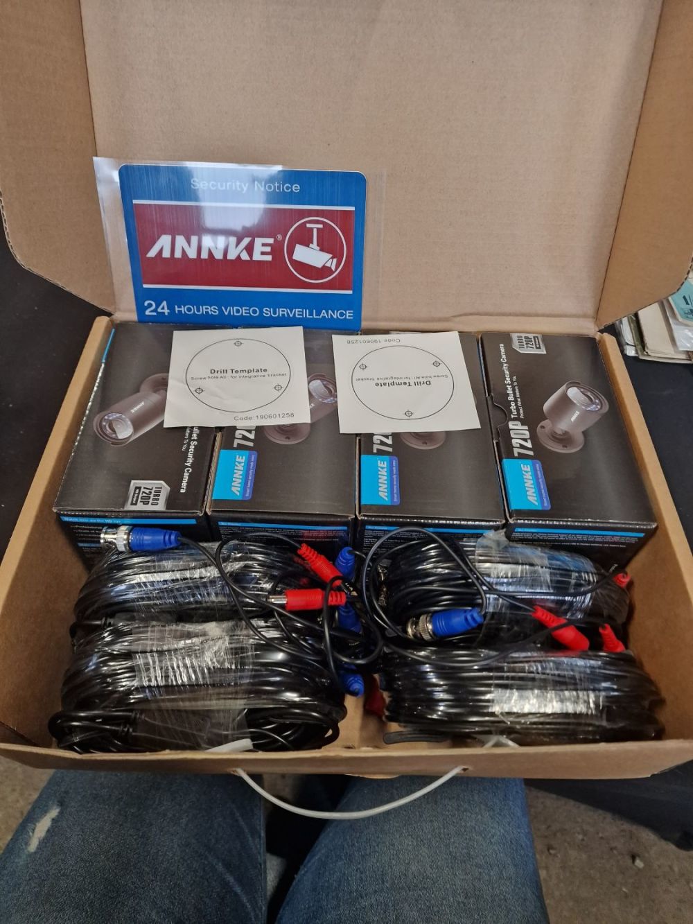 Lot 196: Eight camera CCTV unit by Annke model no....