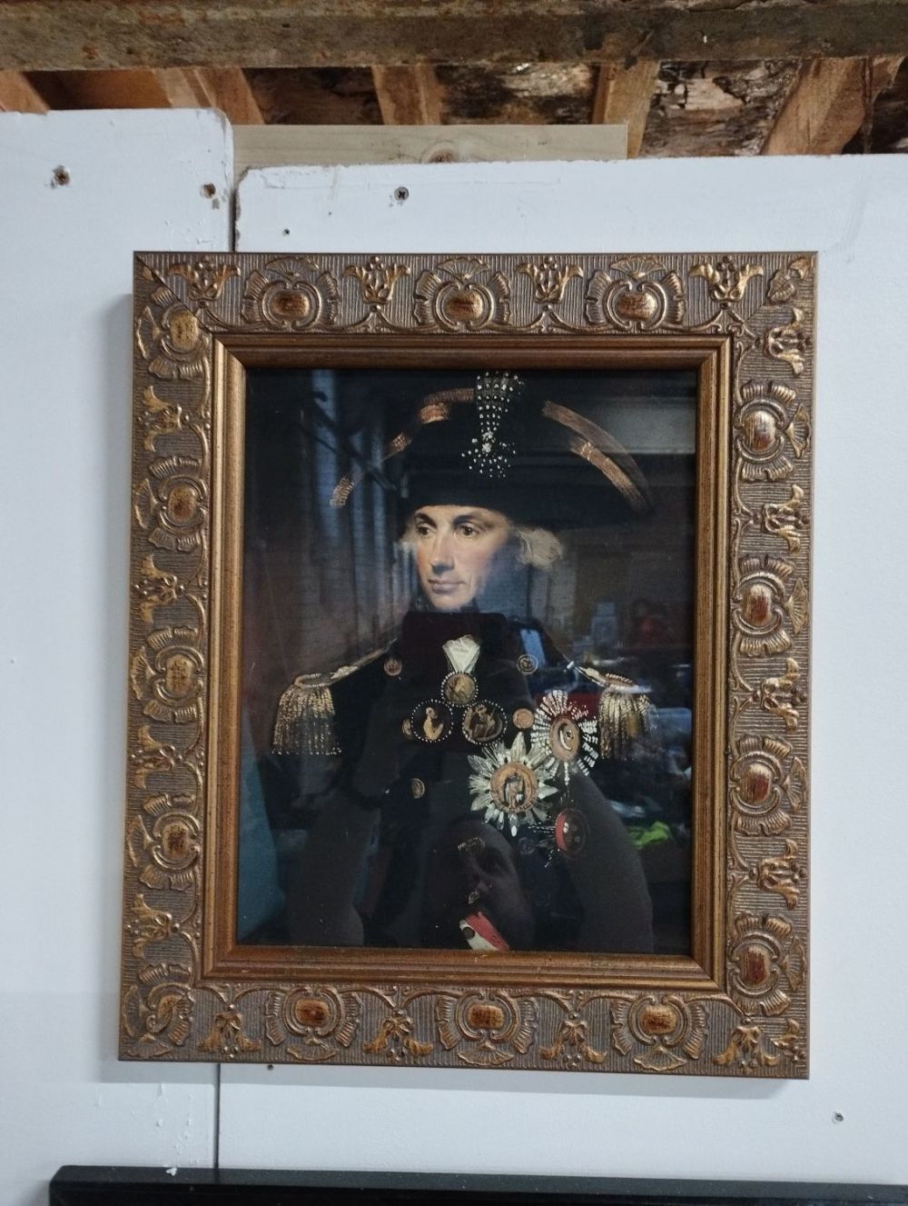 Lot 197: Framed Print of Rear Admiral Horatio Nelson. Quality...