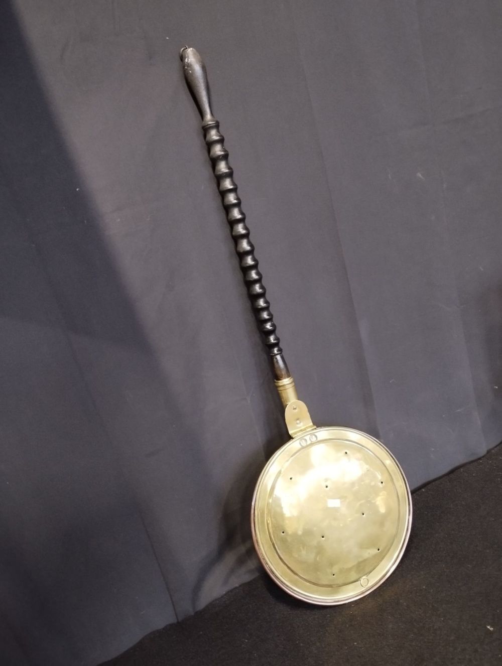 Lot 228: Vintage Copper and Brass Bed Warmer