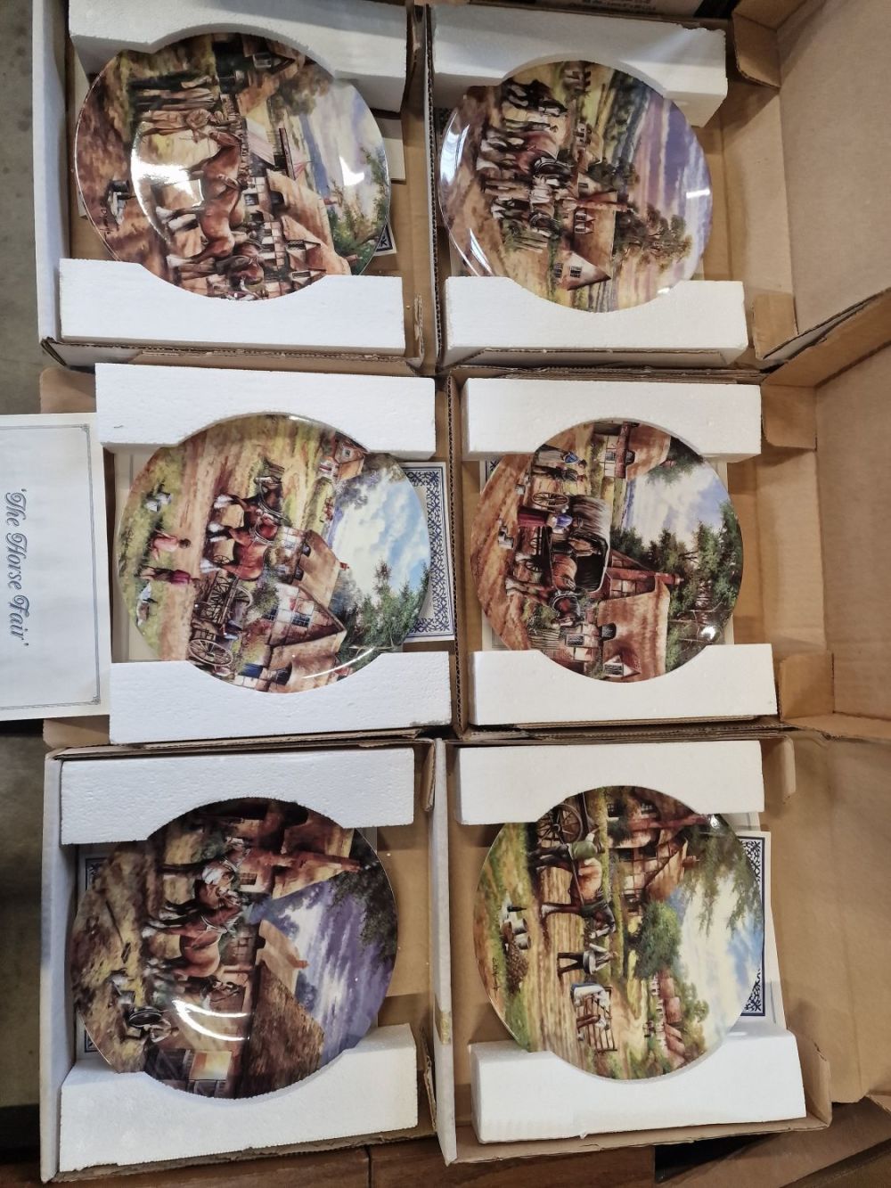 Lot 247: A collection of Wedgewood "The Horse Fair" collectable...