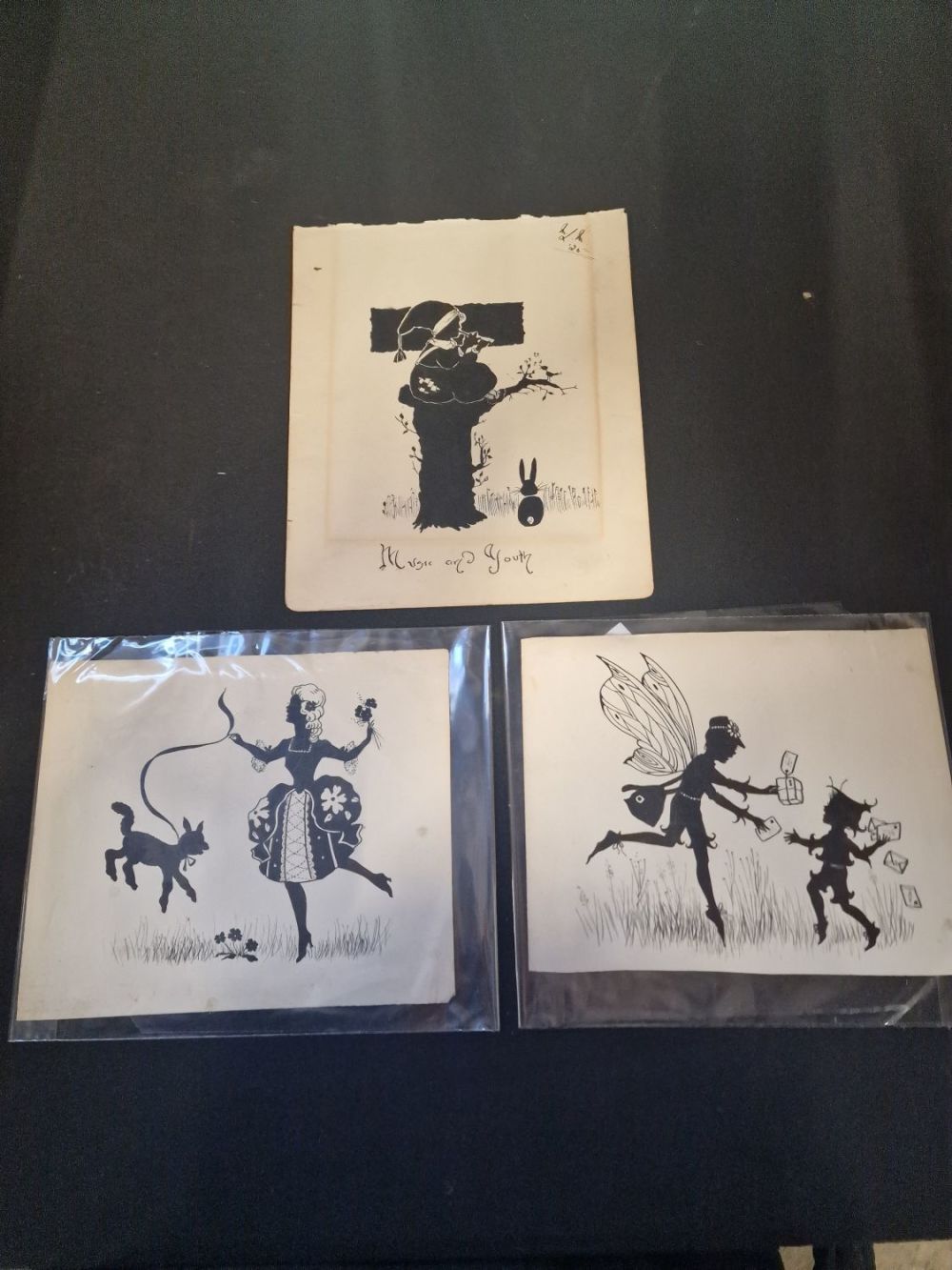 Lot 250: Three 1925 original ink drawing