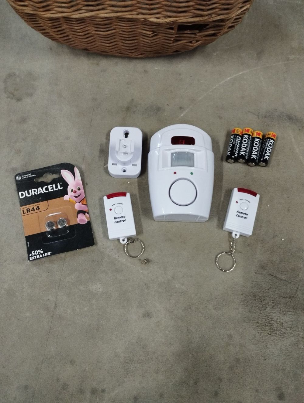Lot 256: Remote Control Mini Sensor Alarm Set with Batteries