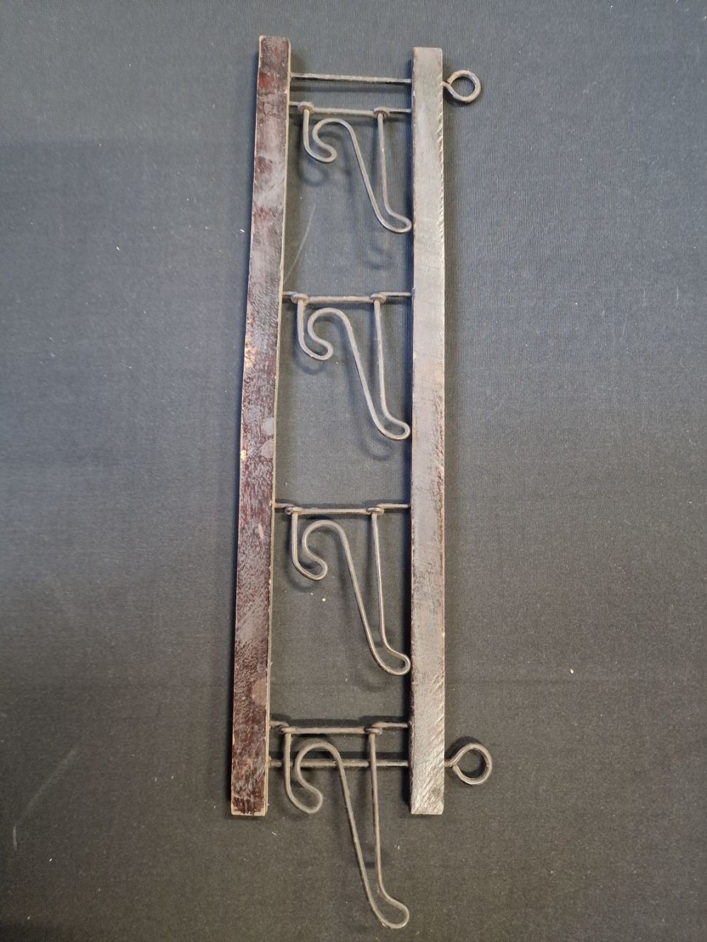 Lot 261: 1930s wall mounted coat hanger