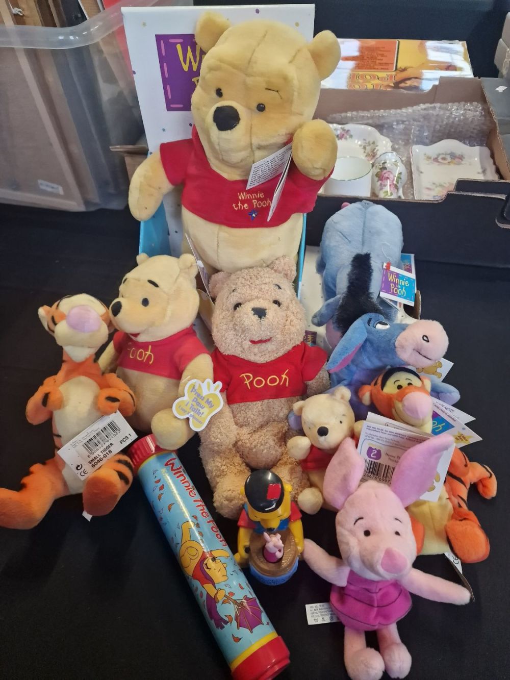 Lot 269: A bundle of Winnie the Pooh, Eeyore, piglet...