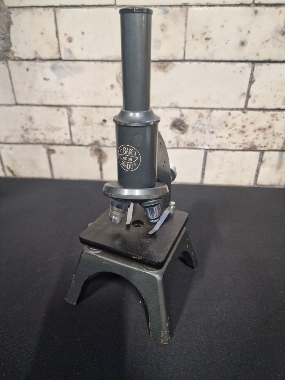 Lot 294: Vintage C.Baker London microscope