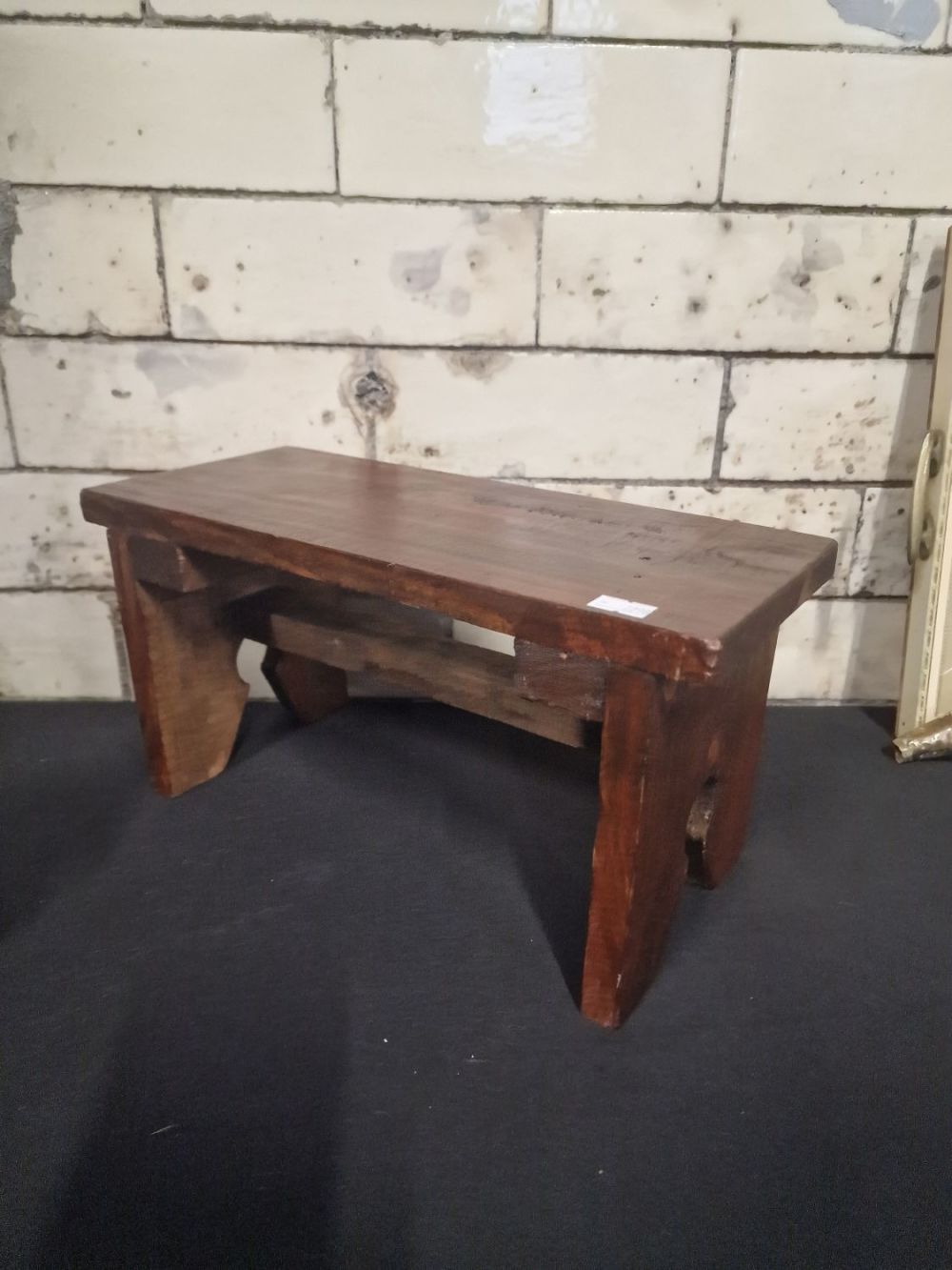 Lot 295: Vintage low milking stool