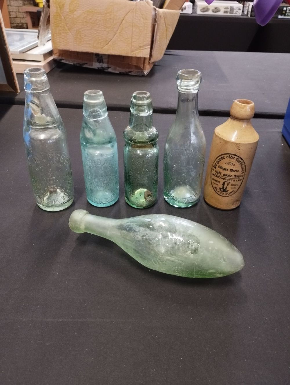 Lot 319: Selection of Vintage and Antique Bottles from Blackburn...