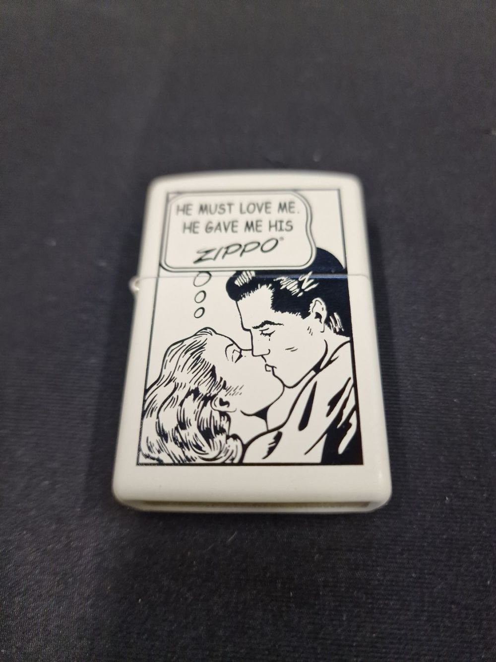 Lot 370: Zippo special edition comic strip.
