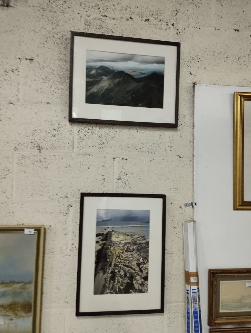Lot 168: Two Framed Photographs of North Wales Coast. Good...