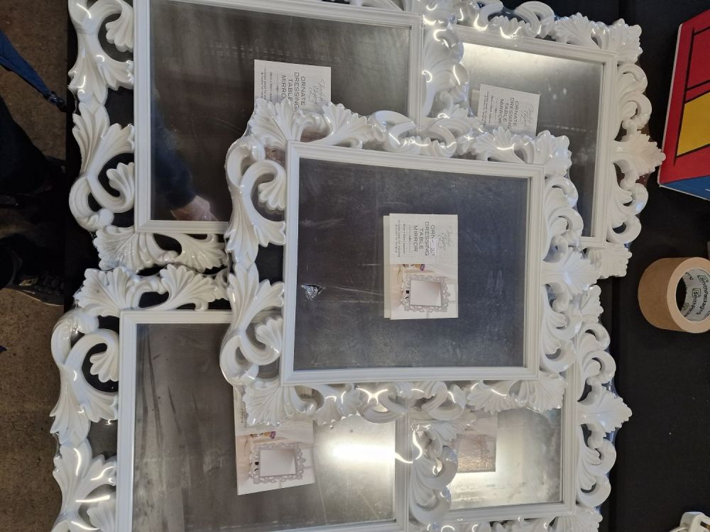 Lot 174: Five Ornate dressing table mirrors brand new. Can...