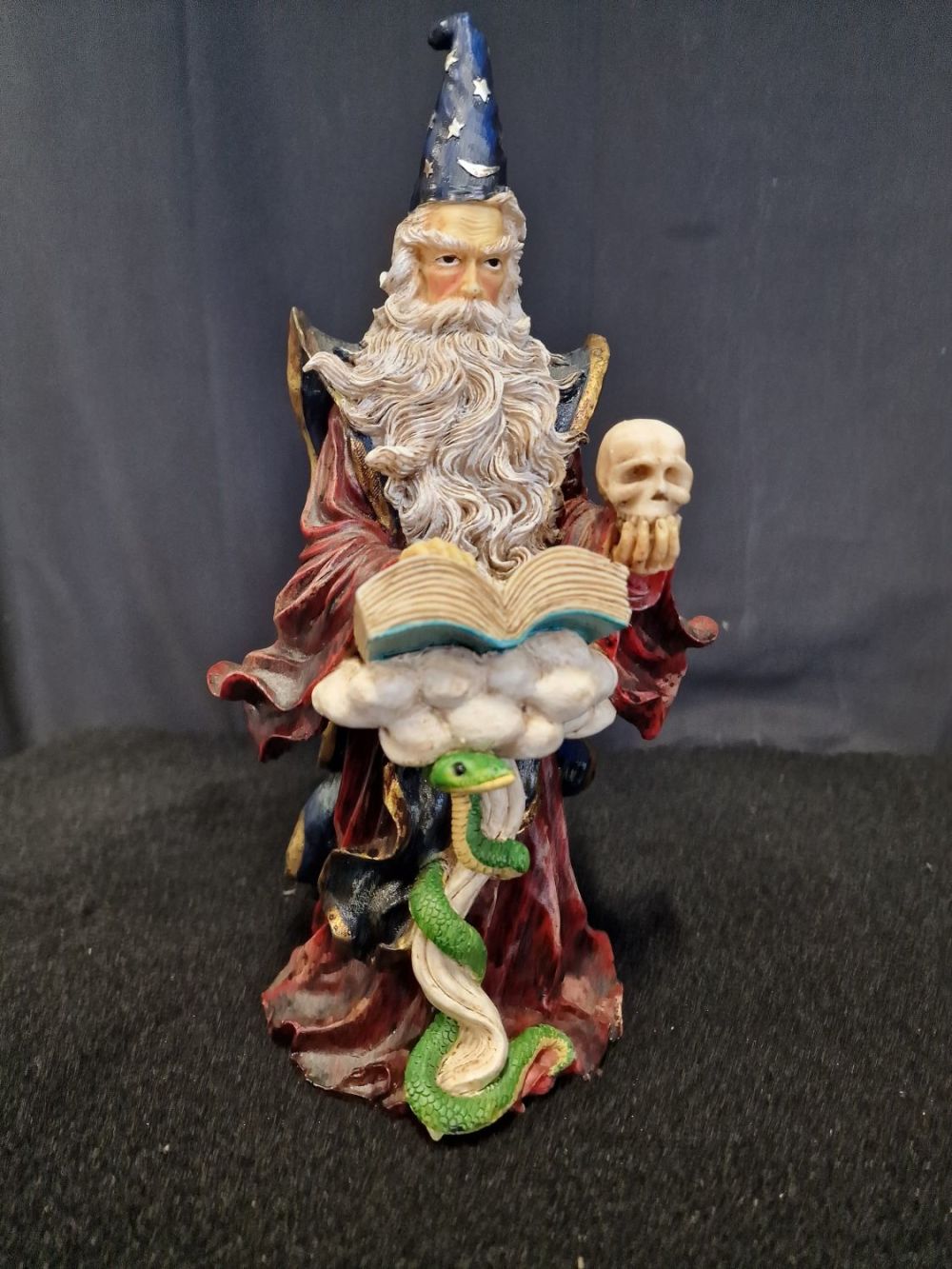 Lot 205: Wizard ornament approximately 30cm.