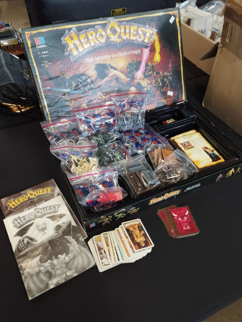 Lot 212: Vintage Hero Quest Board Game 1989 - Boxed...