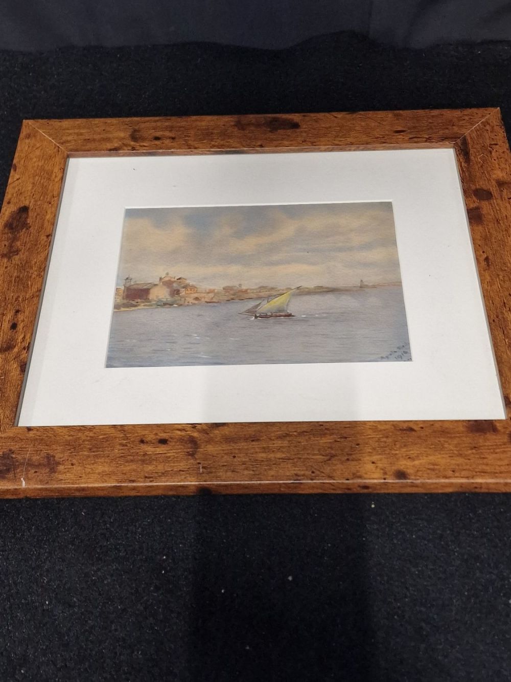 Lot 239: August Sicily 1916 framed picture